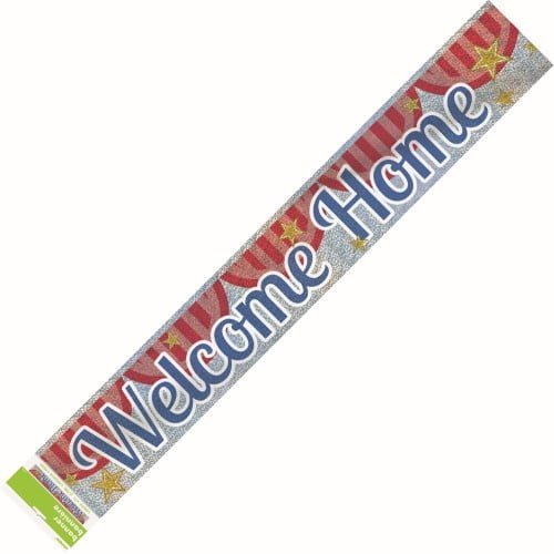 Welcome Home Foil Banner 2.7m 10783 - Party Owls