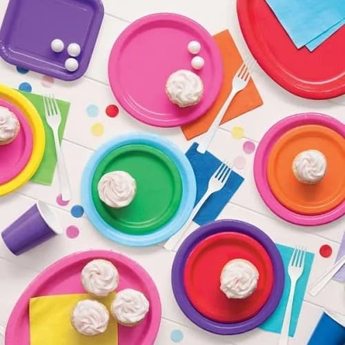 Coloured Party Supplies - Party Owls