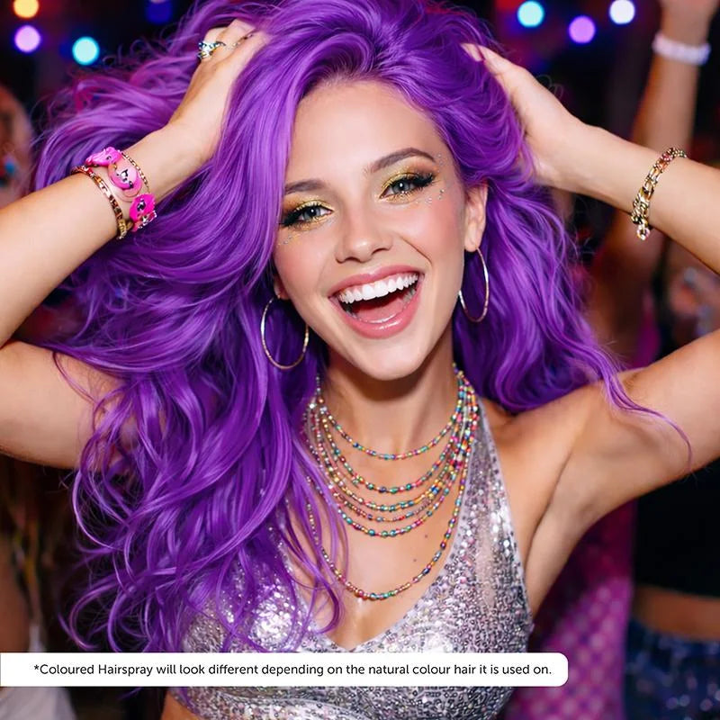 Purple Colour Hair Spray 125ml Temporary Coloured Hairspray