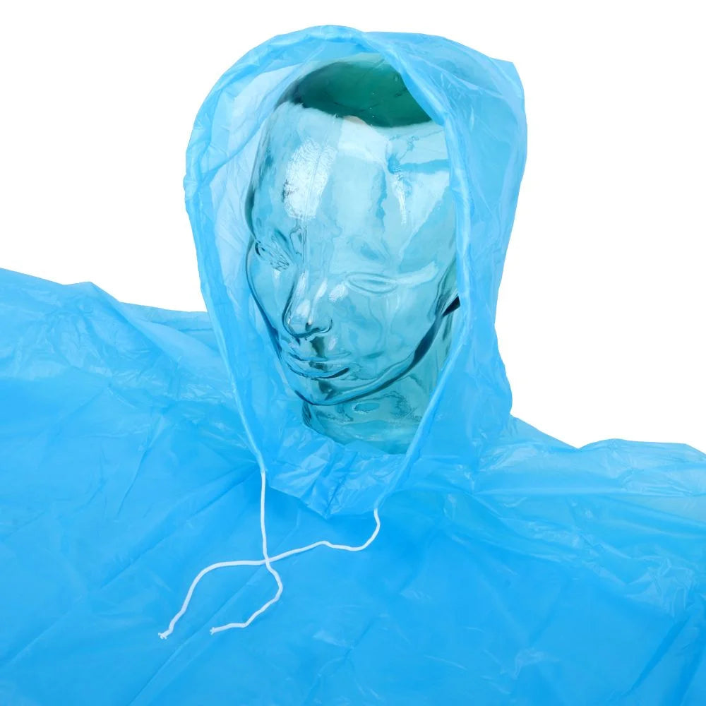 Adult Reusable Rain Poncho (Assorted Colours)