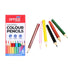 Mini Coloured Pencils 6pcs Assorted Colours