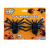 2 Black Fake Spiders 11cm Tarantula Halloween Decorations - Party Owls
