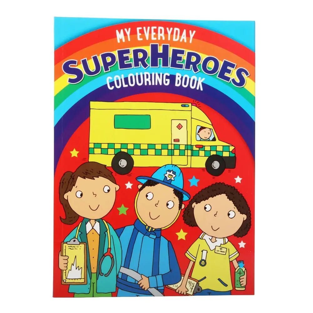 2 Colouring Books 56 - Page A4 Super Hero - Party Owls