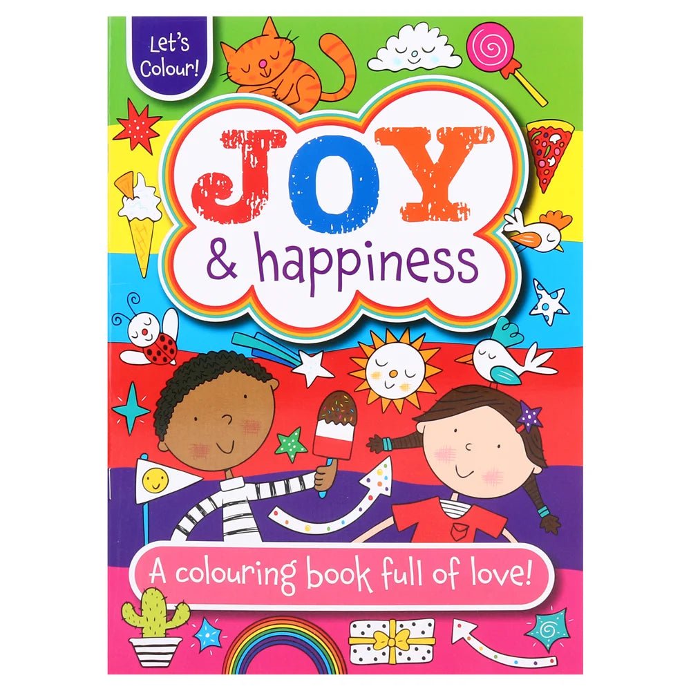 2 Joy And Happiness Colouring Books 32-Page A4 Size - Party Owls