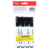Whiteboard Markers 144pcs Black Ink Colour Bullet Tips - Bulk Pack