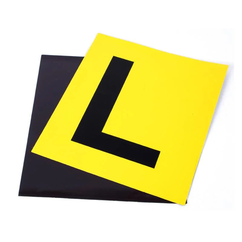 Magnetic Yellow L Plates 2pcs - All States