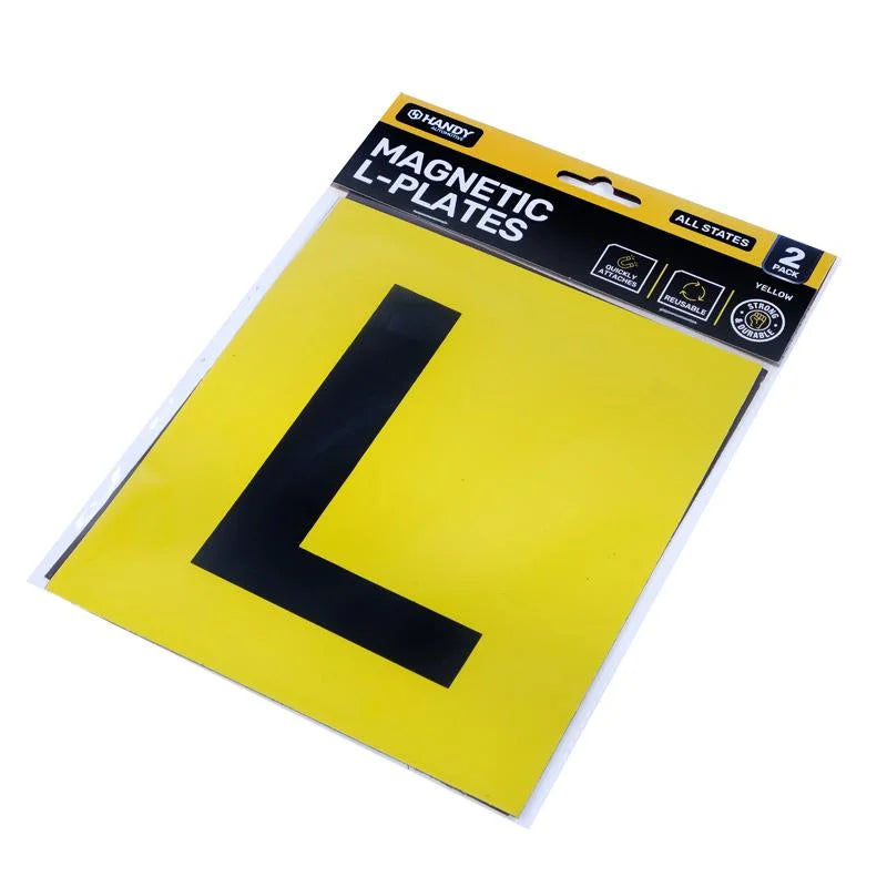 Magnetic Yellow L Plates 2pcs - All States