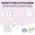 White Flexible Safety Latch 2pcs 16cm x 3.5cm Universal