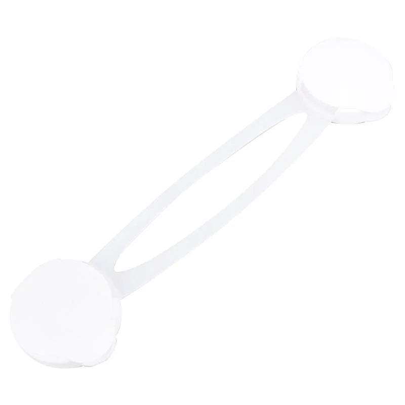 White Flexible Safety Latch 2pcs 16cm x 3.5cm Universal