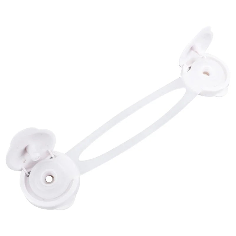 White Flexible Safety Latch 2pcs 16cm x 3.5cm Universal