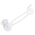 White Flexible Safety Latch 2pcs 16cm x 3.5cm Universal