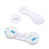 White Safety Catch Latch 2pcs 16cm x 3.5cm Universal