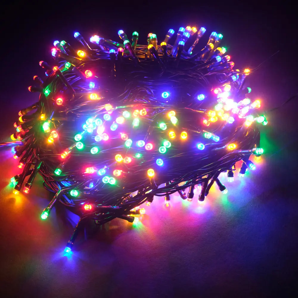 400 Multicolour LED Fairy Lights 40M Lit Length 8 Functions