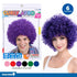 Purple Afro Curly Wig