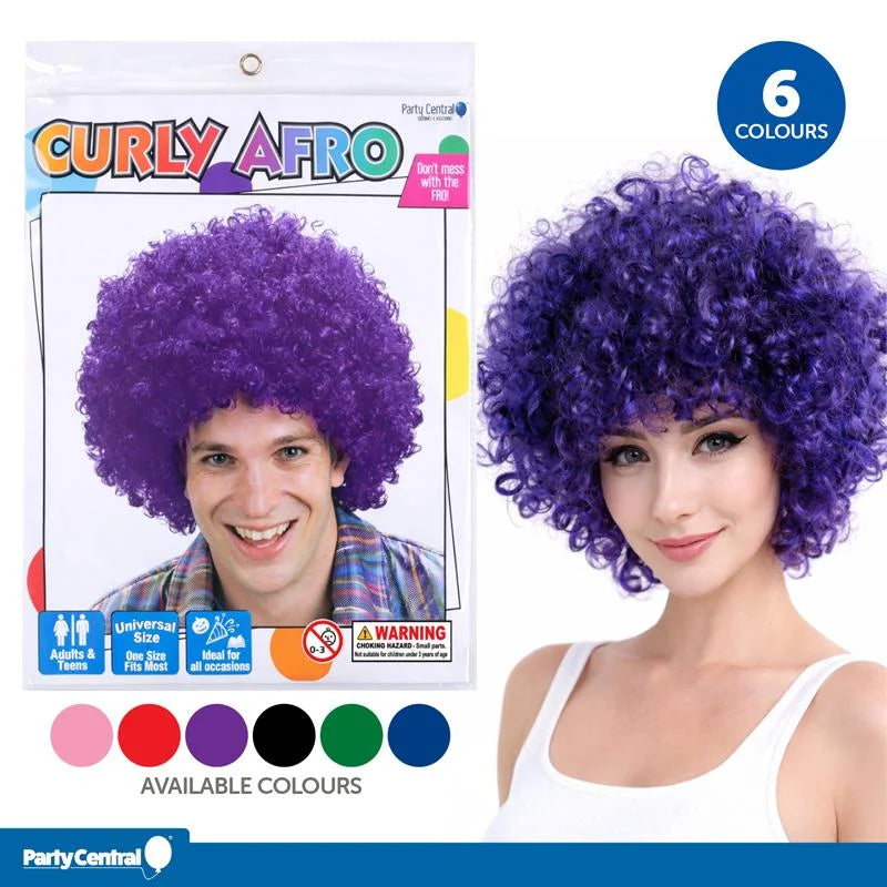 Red Afro Curly Wig