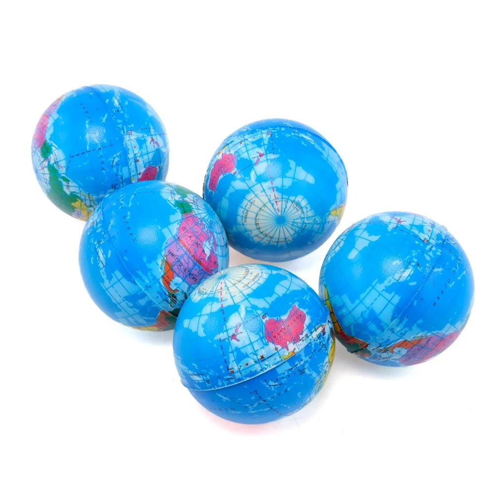 Squeeze Me The Earth Stress Relief Balls 7.6cm 36pcs World Globe