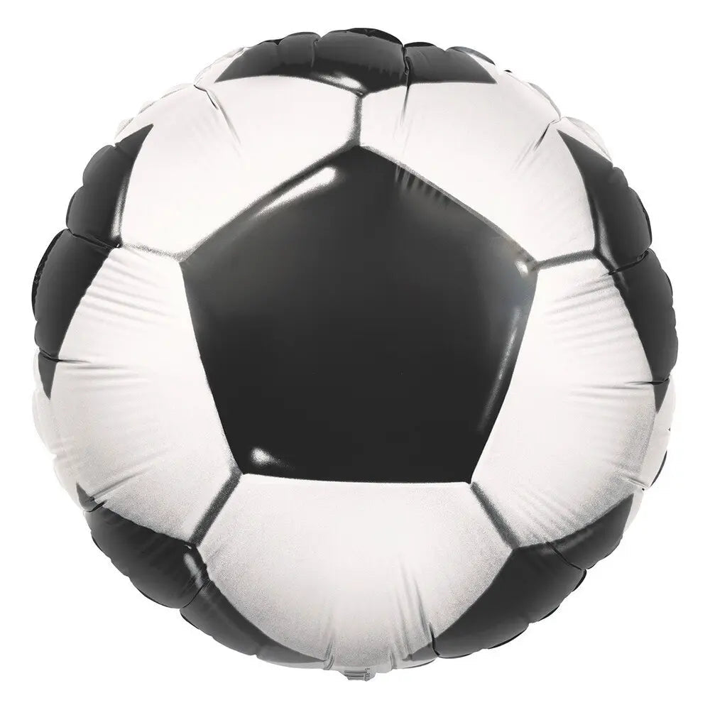 3D Soccer Ball Foil Balloon 45cm (18") Round - Party Owls