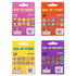4 Assorted Sticker Boxes (600 Stickers) Fun / Teacher Packs - Party Owls