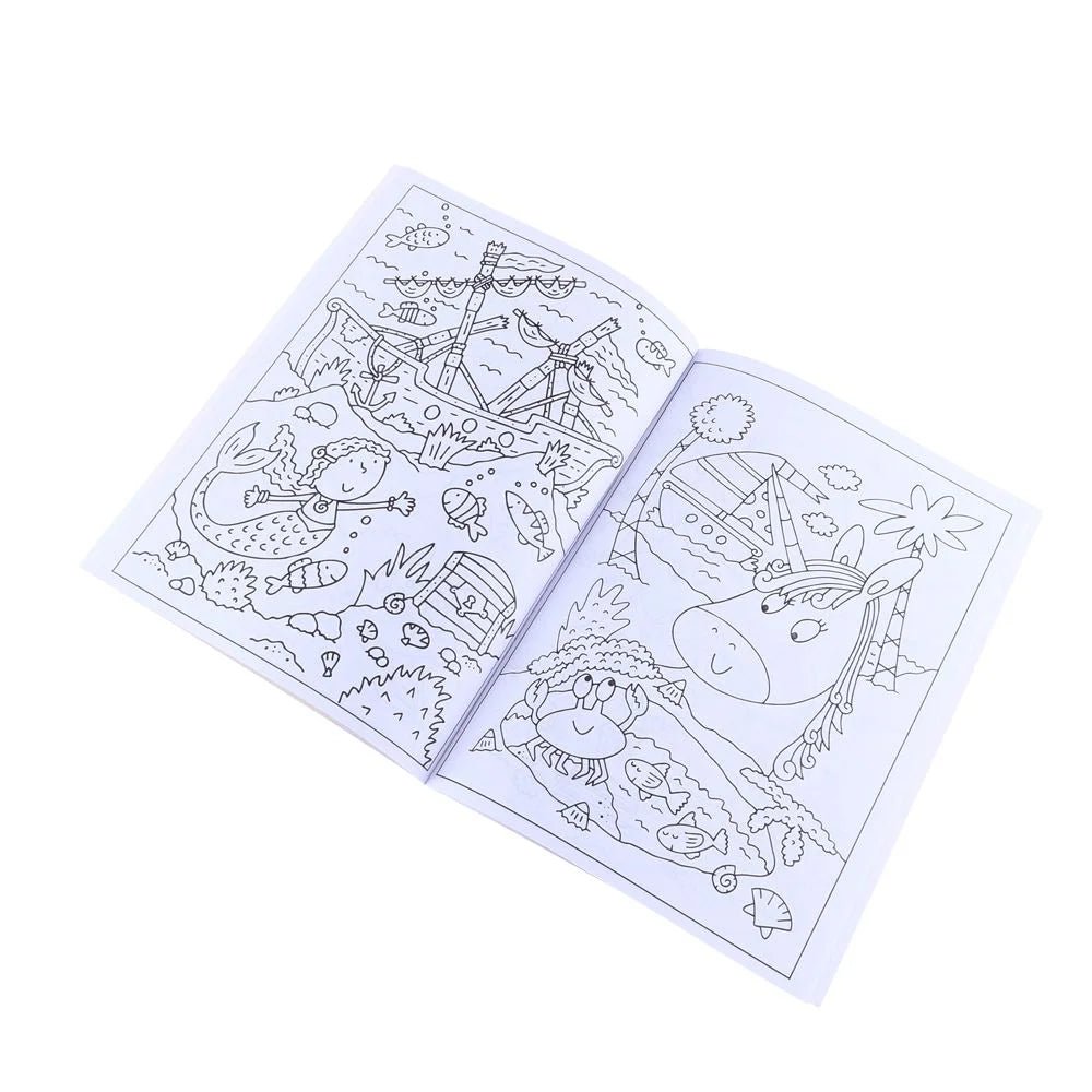 4 Colouring & Activity Books 270mm x 195mm 48 - Page Assorted Designs - Party Owls