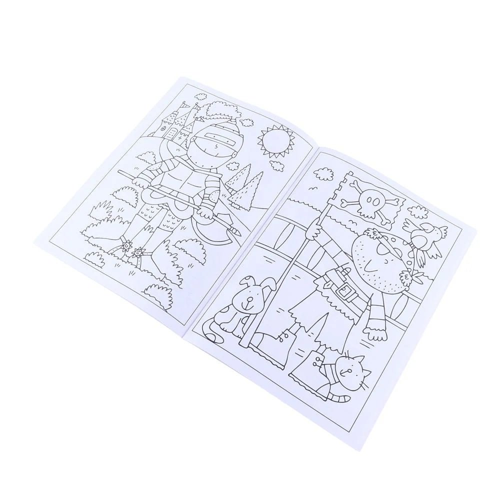 4 Colouring & Activity Books 270mm x 195mm 48 - Page Assorted Designs - Party Owls