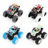 4 Friction Monster Trucks 4WD 8.5 x 8 x 7.5cm White Black Blue Grey - Party Owls
