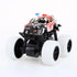 4 Friction Monster Trucks 4WD 8.5 x 8 x 7.5cm White Black Blue Grey - Party Owls
