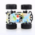 4 Friction Monster Trucks 4WD 8.5 x 8 x 7.5cm White Black Blue Grey - Party Owls