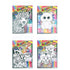 4 Glitter Colouring Art Sets With 20 Markers Assorted Designs - Party Owls