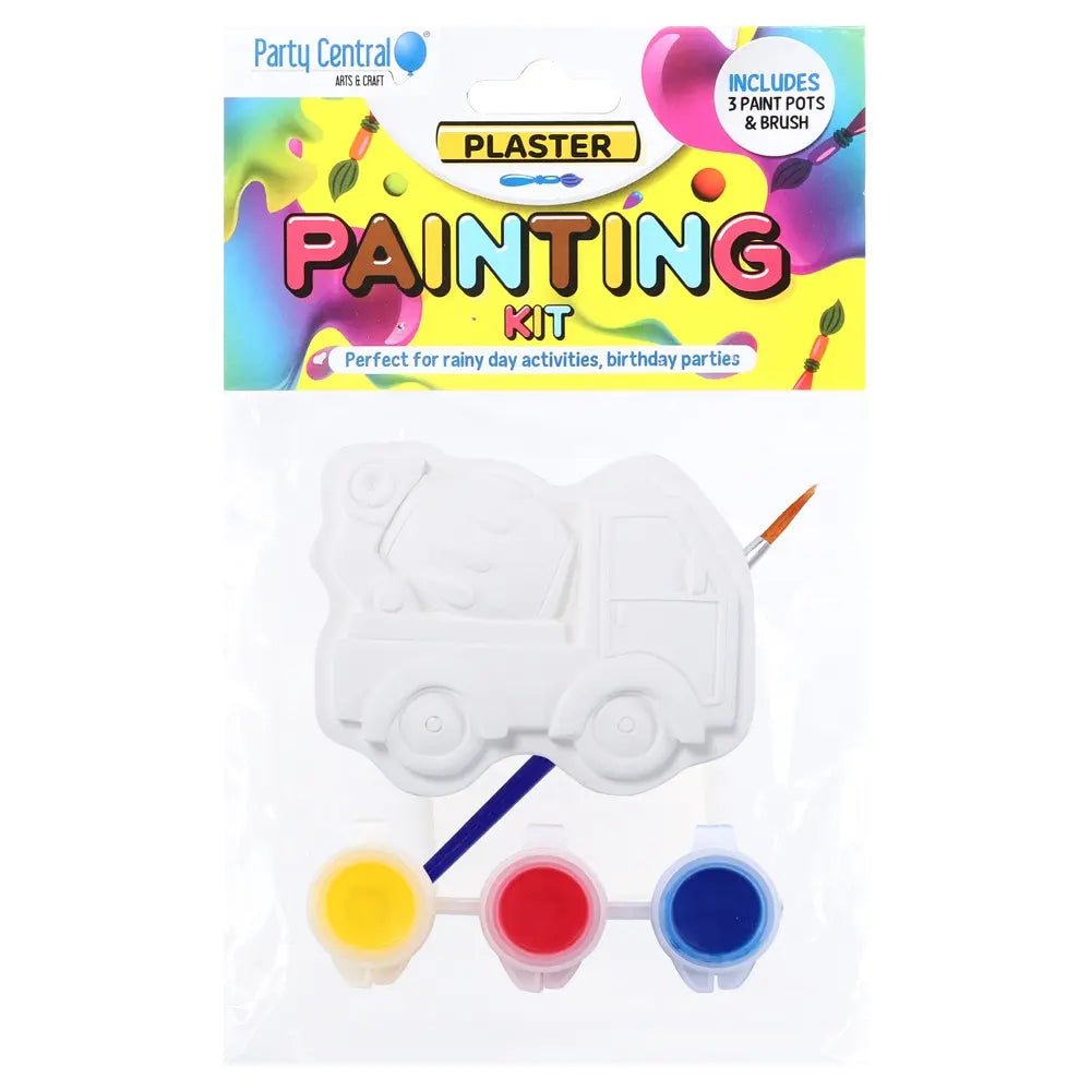 4 Plaster Painting Kits Assorted Shapes - Party Owls