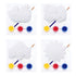 4 Plaster Painting Kits Assorted Shapes - Party Owls