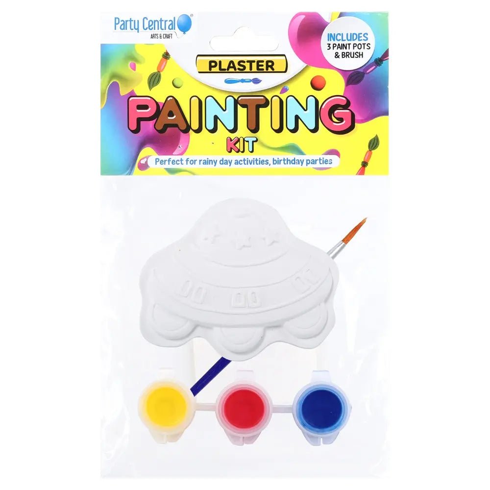 4 Plaster Painting Kits Assorted Shapes - Party Owls