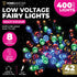 400 Multicolour LED Fairy Lights 40M Lit Length 8 Functions - Party Owls