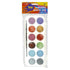 Watercolour Metallic Paint Set With Brush (12 Colours)