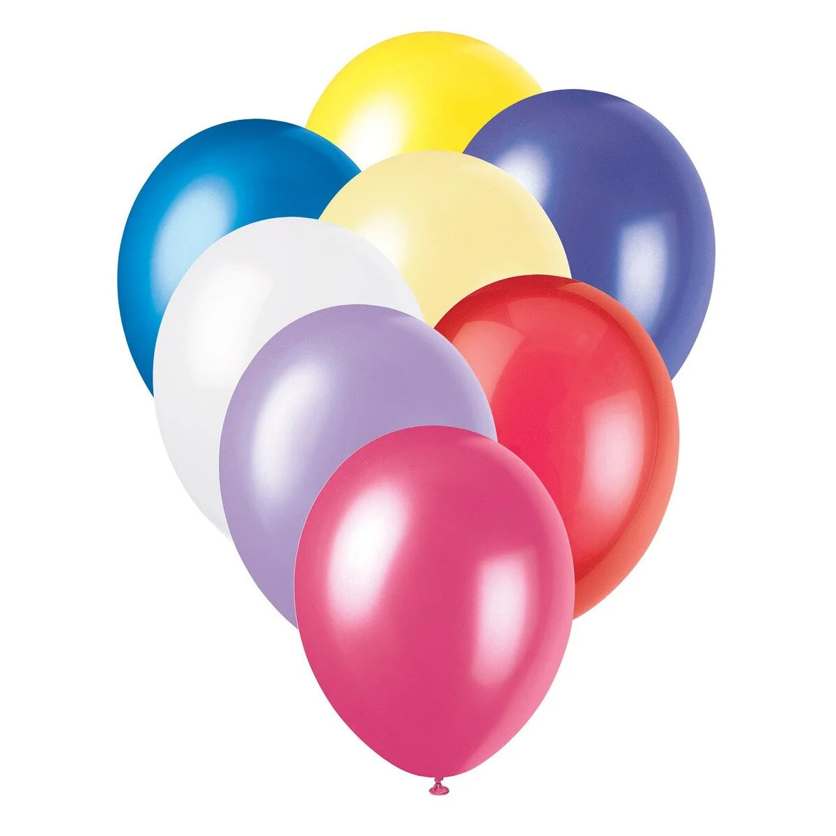 Premium Pearl Assorted Latex Balloons 30cm (12") 50pcs Bulk Pack