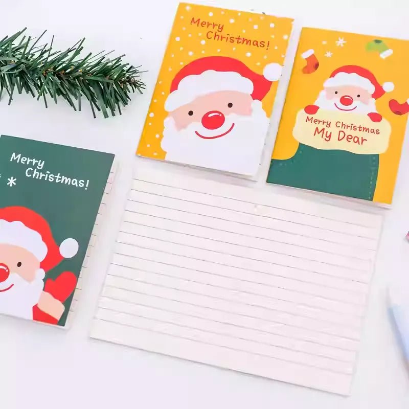 6 Mini Christmas Notebooks 16 - Page 7cm x 10.5cm (Assorted) - Party Owls