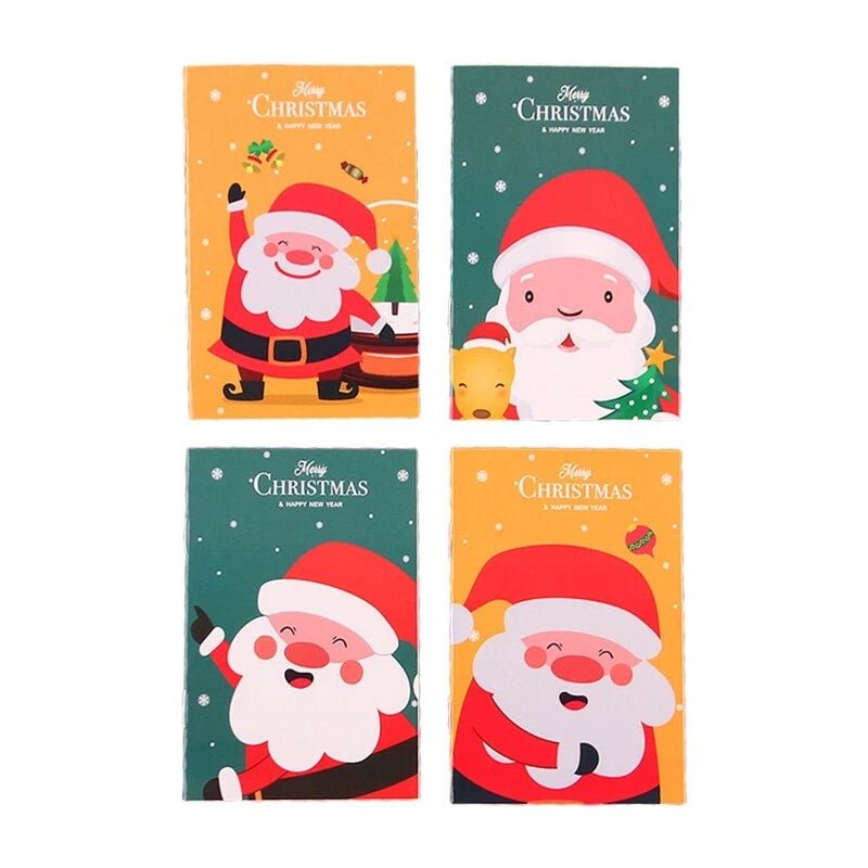 6 Mini Christmas Notebooks 16 - Page 7cm x 10.5cm (Assorted) - Party Owls