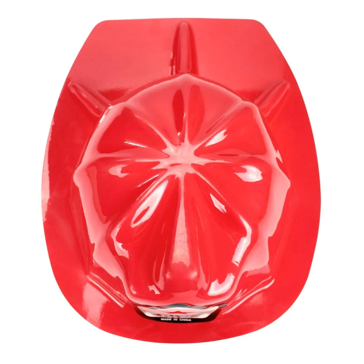 Kids Red Fire Chief Plastic Party Hat Firefighter Helmet