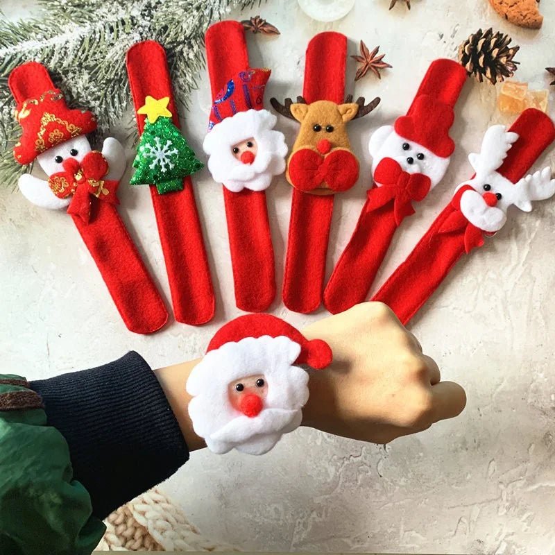 8 Christmas Wristbands (Assorted) - Party Owls