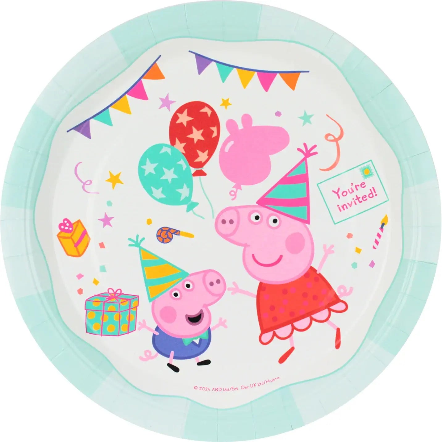 Peppa Pig Large Paper Plates 23cm (9") 8pk