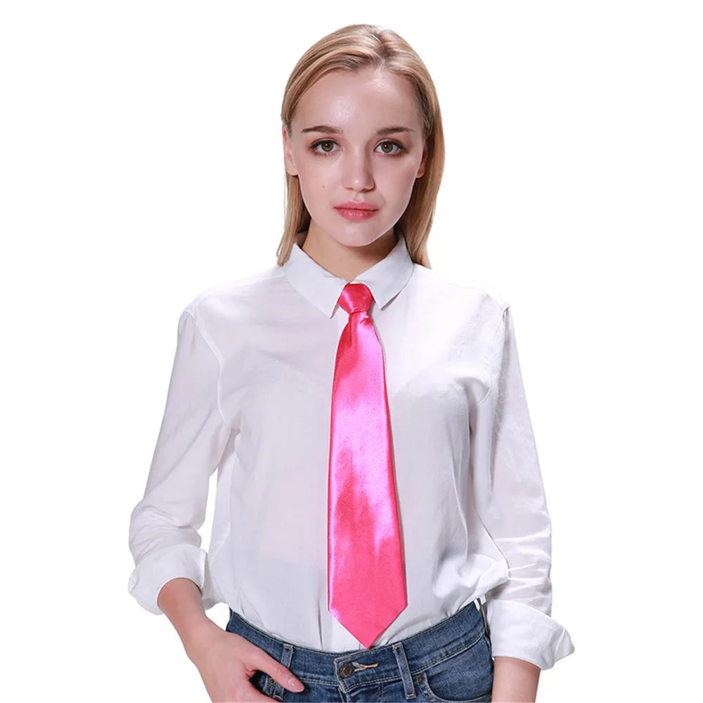 Pink Satin Party Tie
