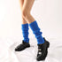 Blue Leg Warmers Chunky Knit