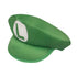 Children Green L Plumber Hat With Moustache