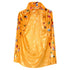 Kids Orange & Multicolour Halloween Witch Cape 75cm Witches Pumpkins Bats Print
