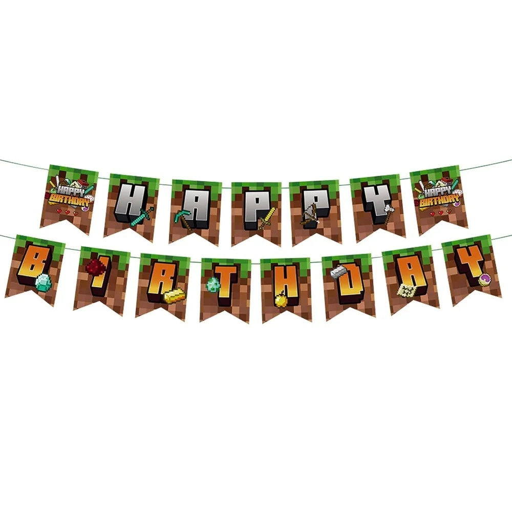 TNT Happy Birthday Bunting Flags 15pcs