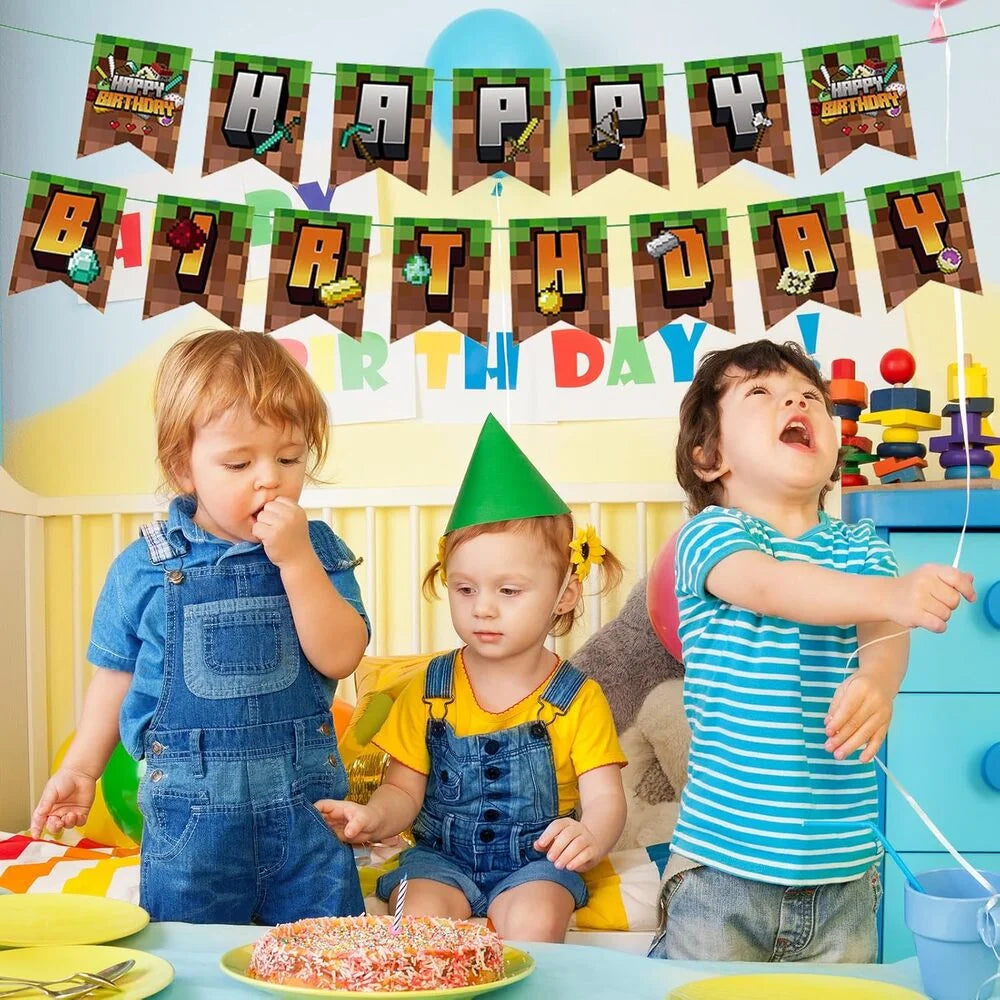 TNT Happy Birthday Bunting Flags 15pcs