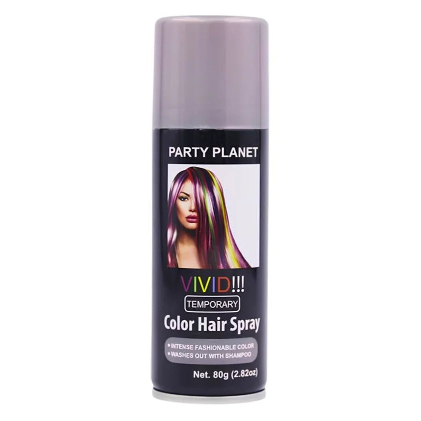 Silver Hair Spray 80g Temporary Coloured Hairspray