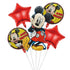 Boy Cartoon Mouse Balloon Bouquet 5pcs