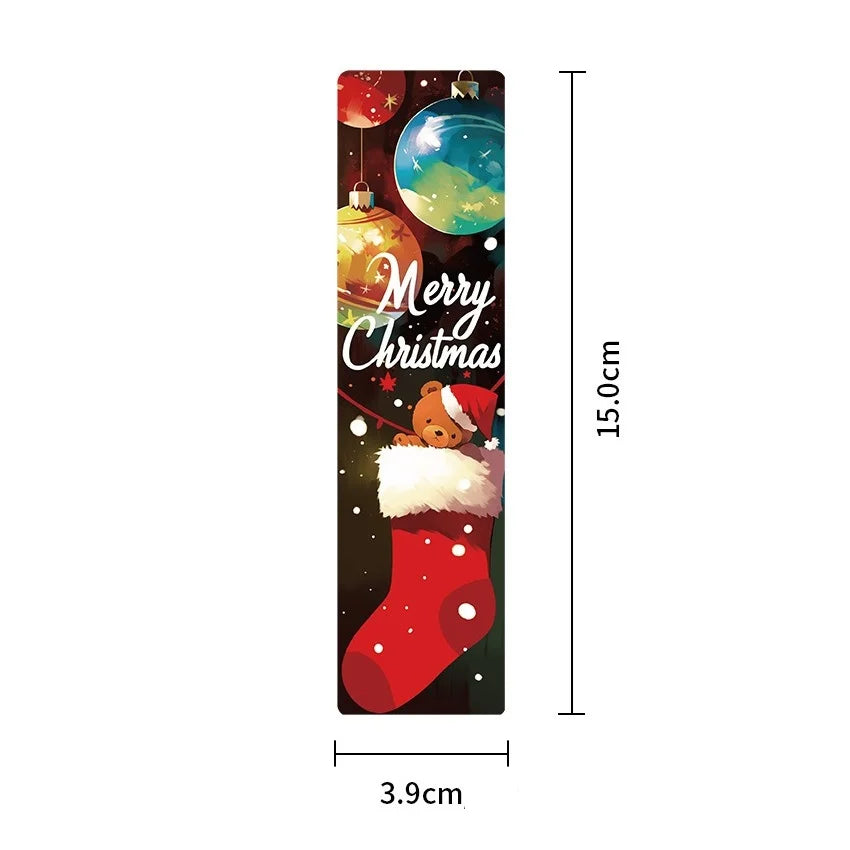 24 Christmas Bookmarks 3.9cm x 15cm (Assorted)