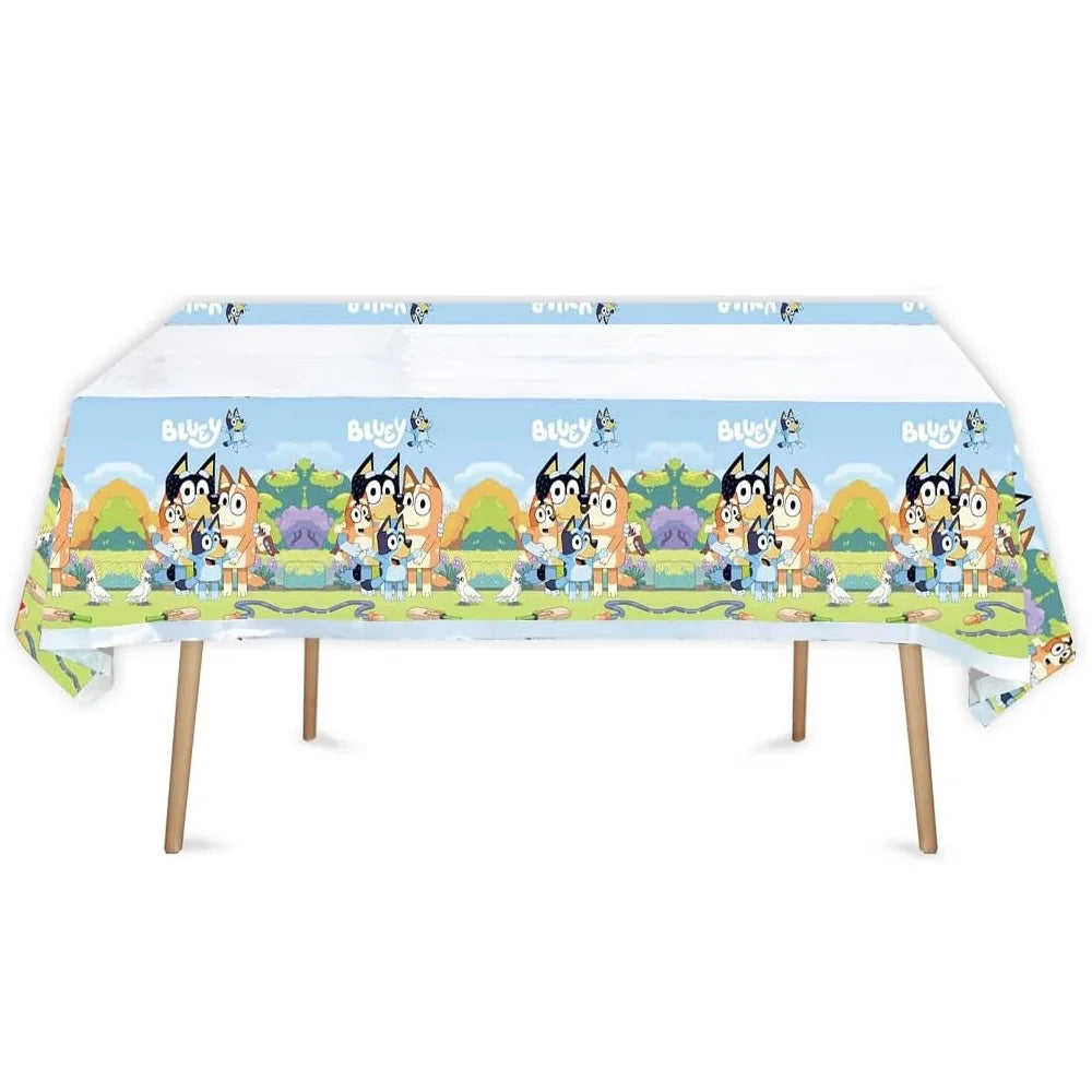 Blue Heeler Puppy Plastic Table Cover 180cm x 108cm