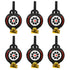 Racing Car Tyre & Wheel Blowouts 6pcs Party Favours